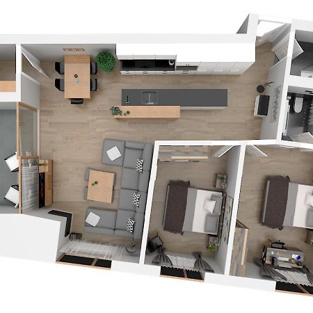Montanas - Luxuswohnung Mit Kamin - Nahe Caumasee & Talstation Flims Luaran gambar